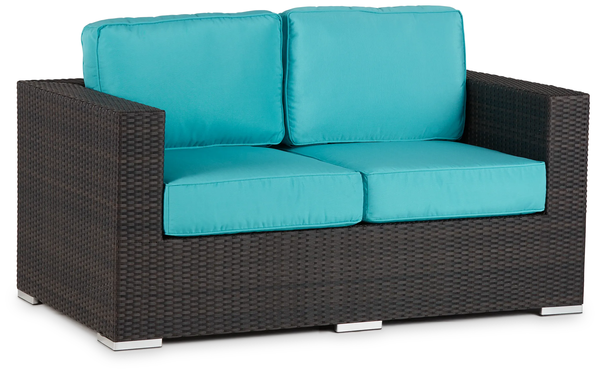 Fina Dark Teal Loveseat
