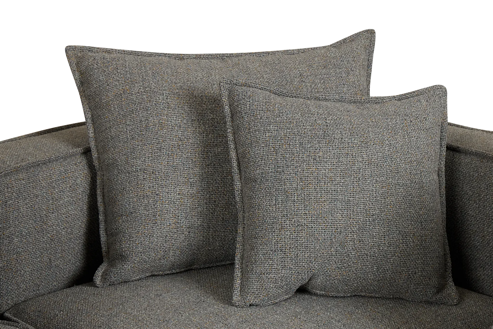 Tatum Gray Fabric 5pc Bumper Sectional Tatum Gray Fabric 5pc Bumper Sectional