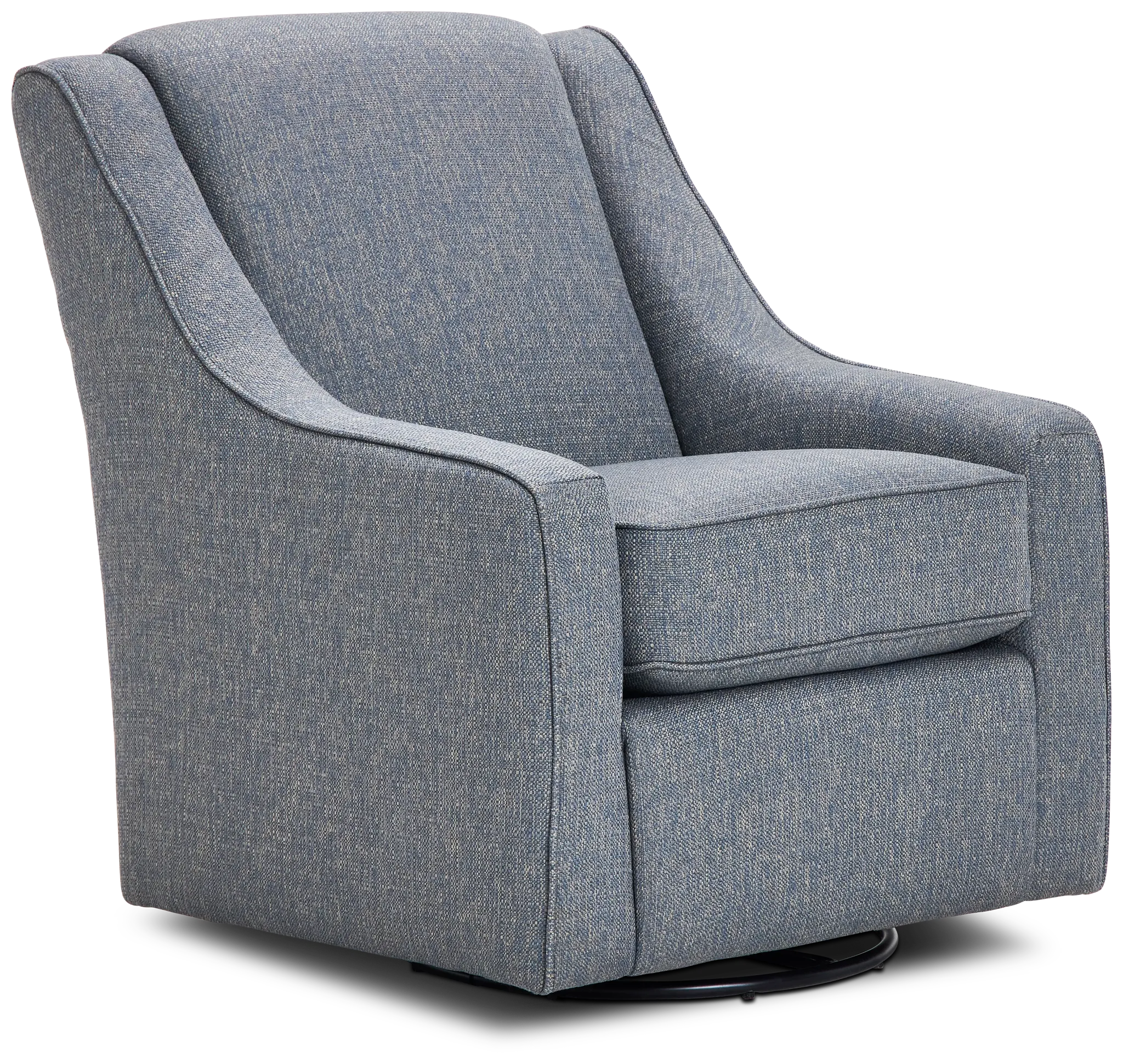 Austin Blue Fabric Swivel Rocker Glider