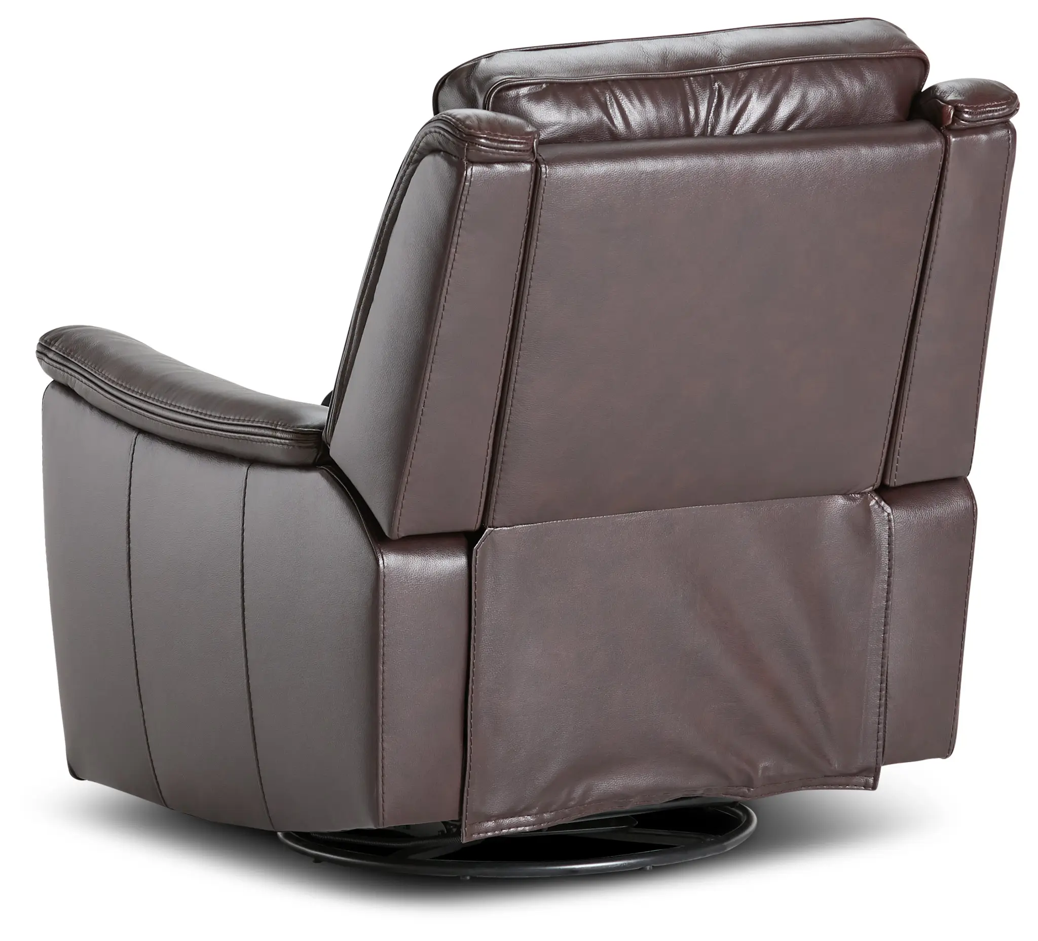 Aiden Brown Leather Swivel Glider Recliner Aiden Brown Leather Swivel Glider Recliner