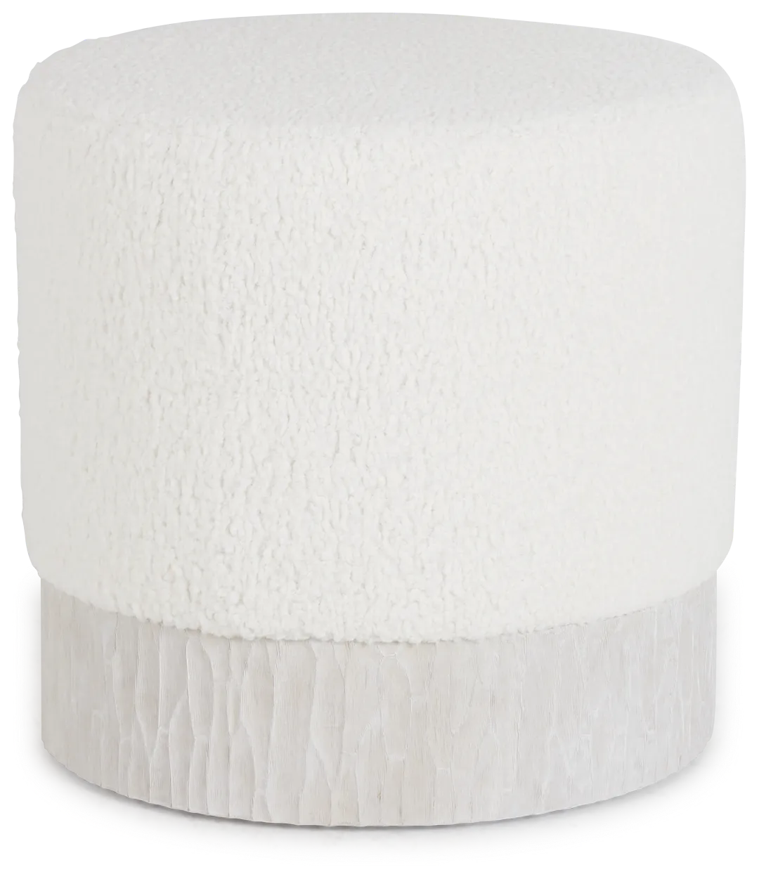 Costa White Uph Accent Ottoman
