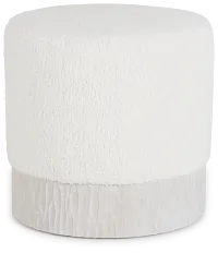 Costa White Uph Accent Ottoman