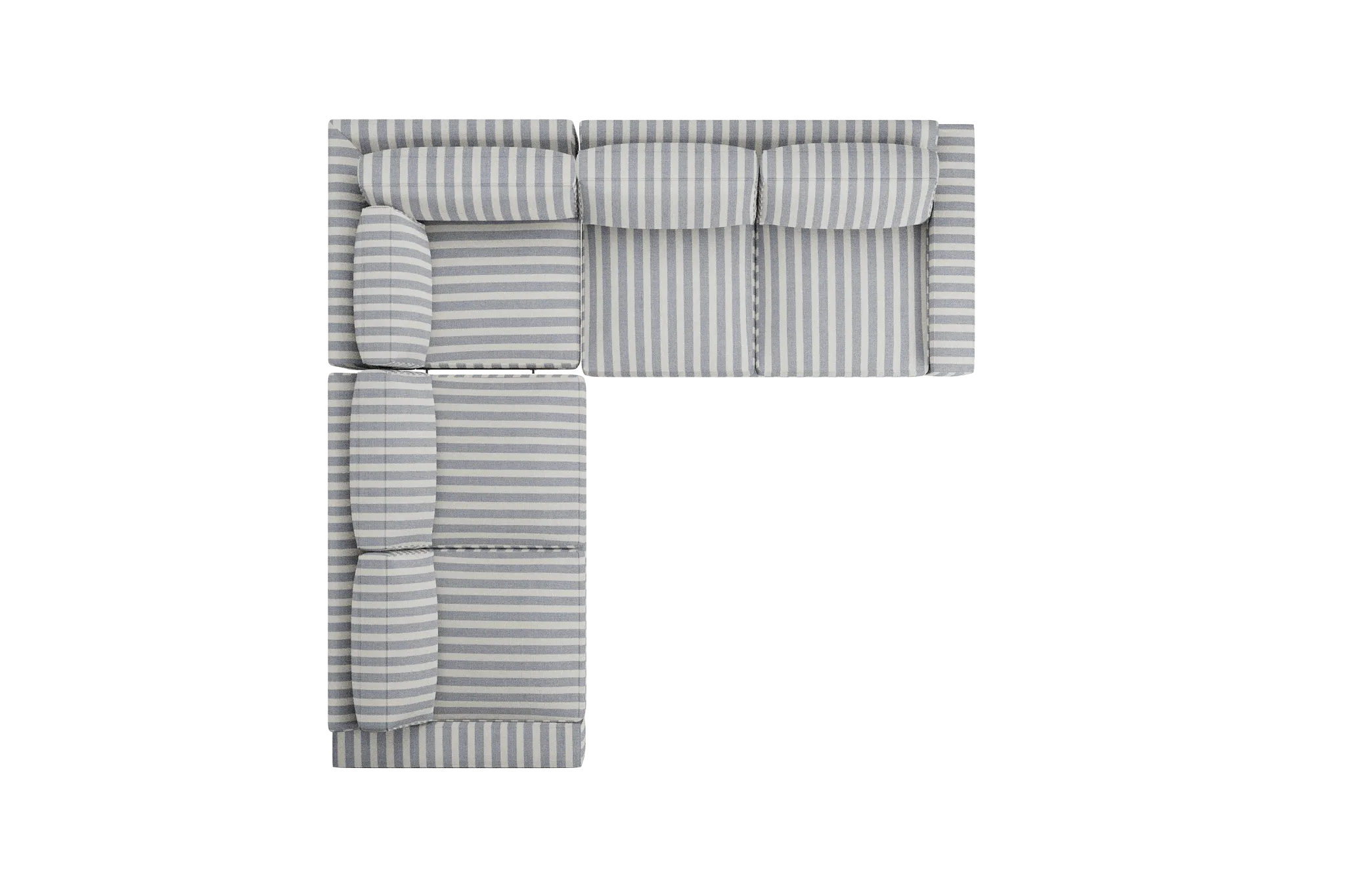 Edgewater Sea Lane Dark Blue Small Two-arm Sectional