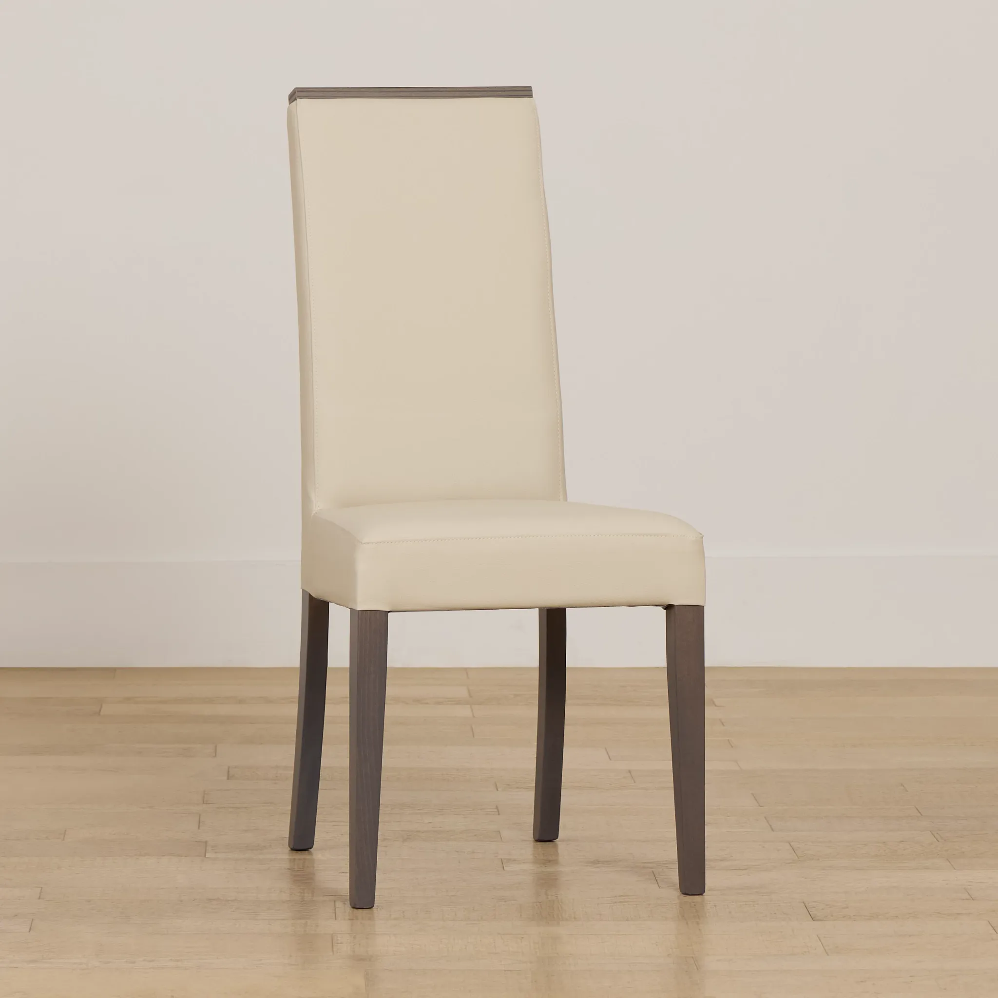 Sienna Beige Lthr/vinyl Upholstered Side Chair