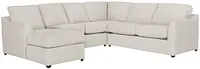 Asheville Light Taupe Fabric Medium Left Chaise Sectional
