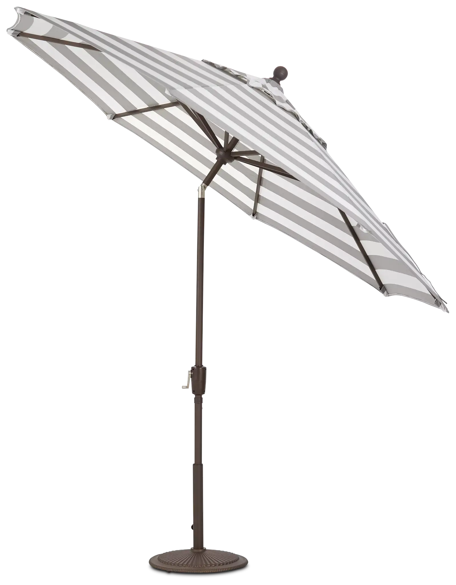 Maui Gray Stripe Umbrella Set Maui Gray Stripe Umbrella Set