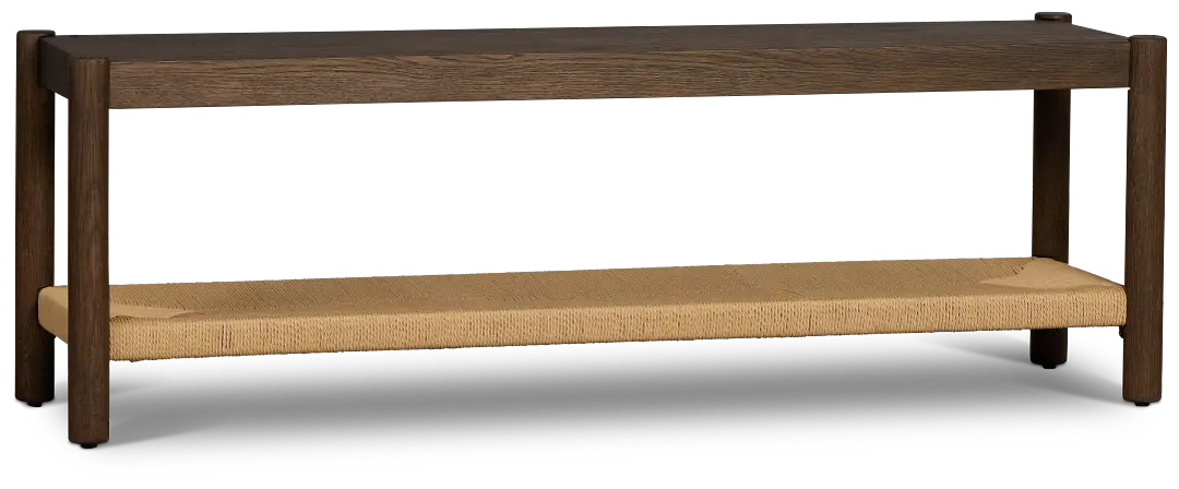 Santorini Dark Tone Woven Bench Santorini Dark Tone Woven Bench