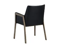 Liana Black Upholstered Arm Chair