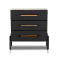 Four Hands Rosedale Black Nightstand