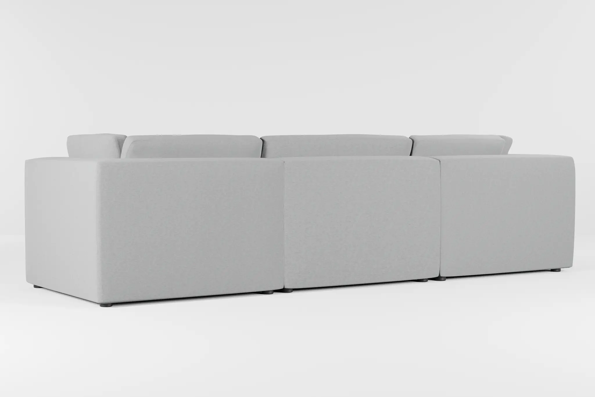 Destin Suave Gray Fabric 3-piece Modular Sofa Destin Suave Gray Fabric 3-piece Modular Sofa