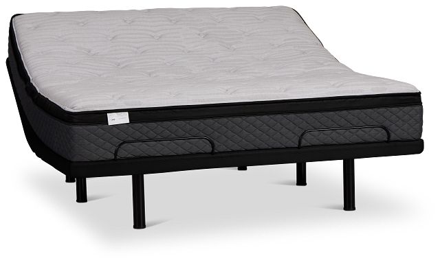 Kevin Charles By Sealy Essential Medium Plus Adjustable Mattress Set