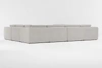 Destin Maguire Pewter Fabric 8-piece Modular Sectional