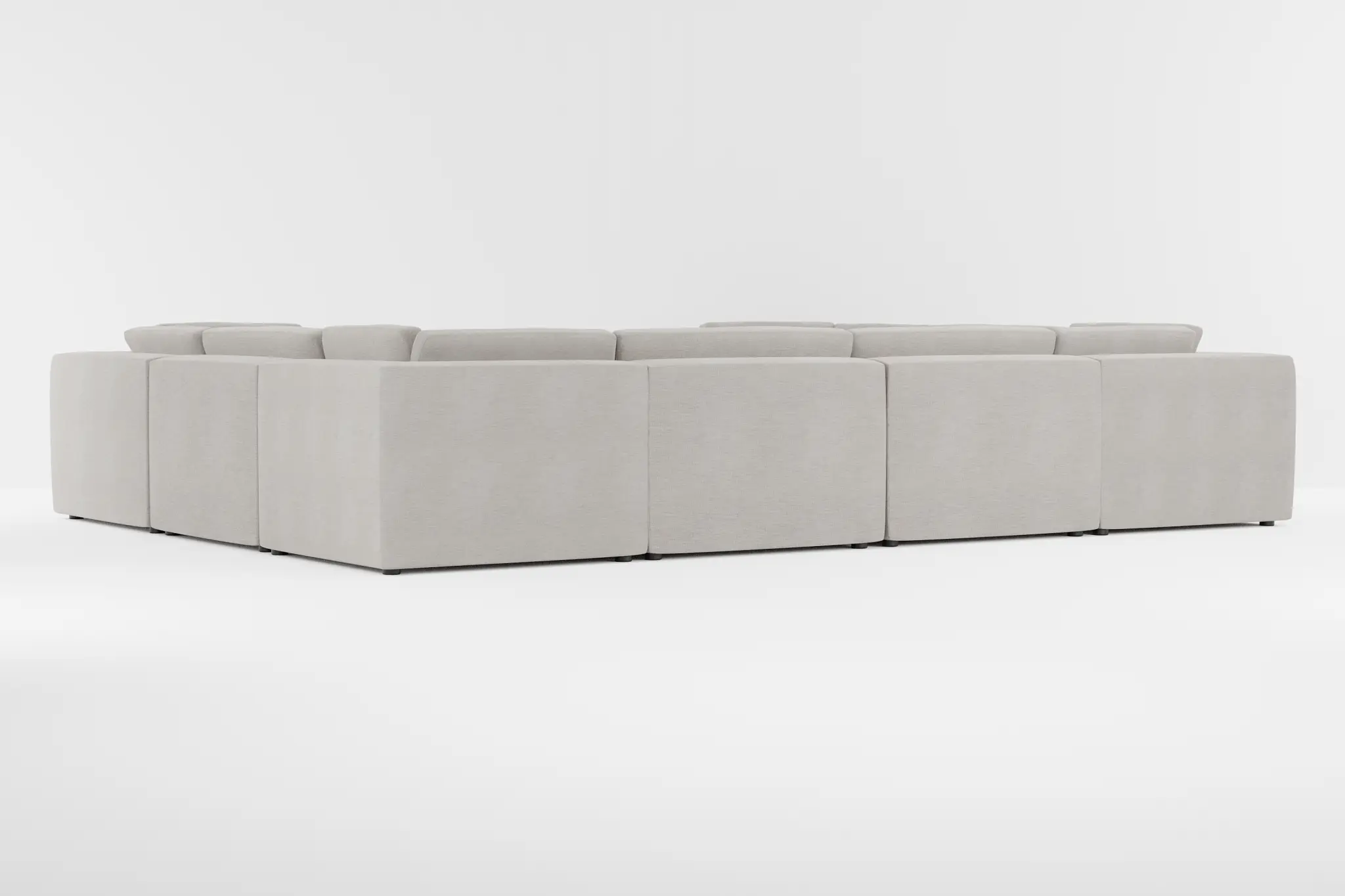 Destin Maguire Pewter Fabric 8-piece Modular Sectional Destin Maguire Pewter Fabric 8-piece Modular Sectional