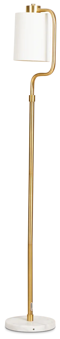Alma Gold Marble Floor Lamp
