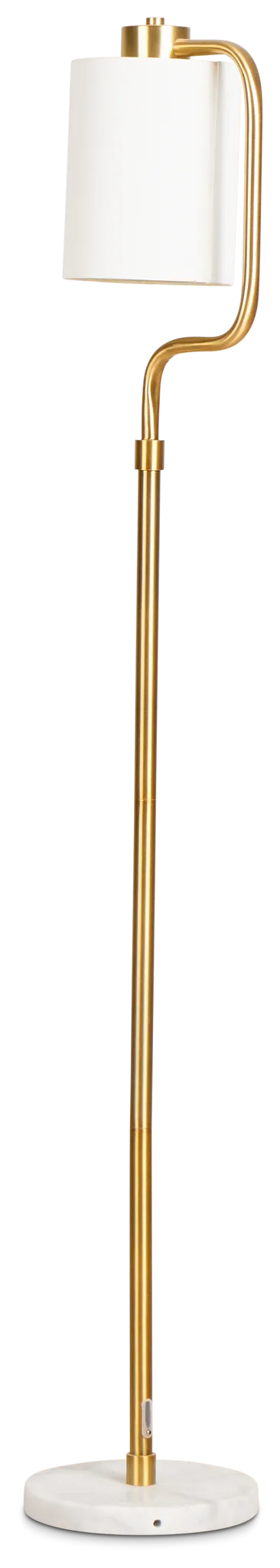 Alma Gold Marble Floor Lamp