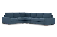 Edgewater Elite Blue Medium Two-arm Sectional