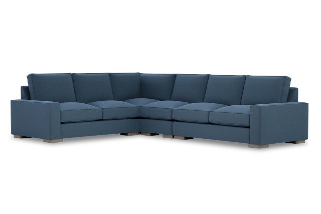 Edgewater Elite Blue Medium Two-arm Sectional