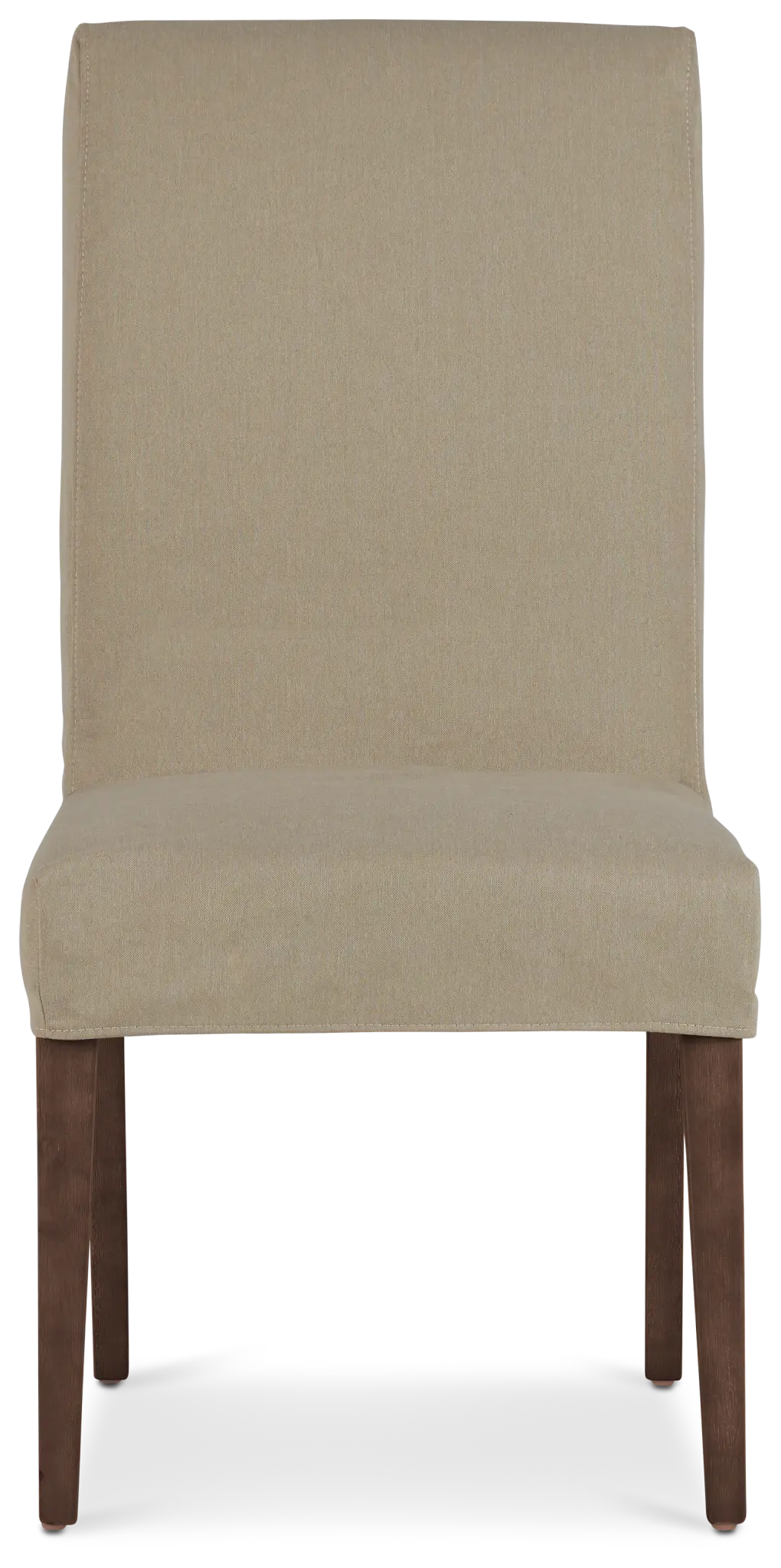 Destination Beige Short Slipcover Chair With Medium-tone Leg Destination Beige Short Slipcover Chair With Medium-tone Leg