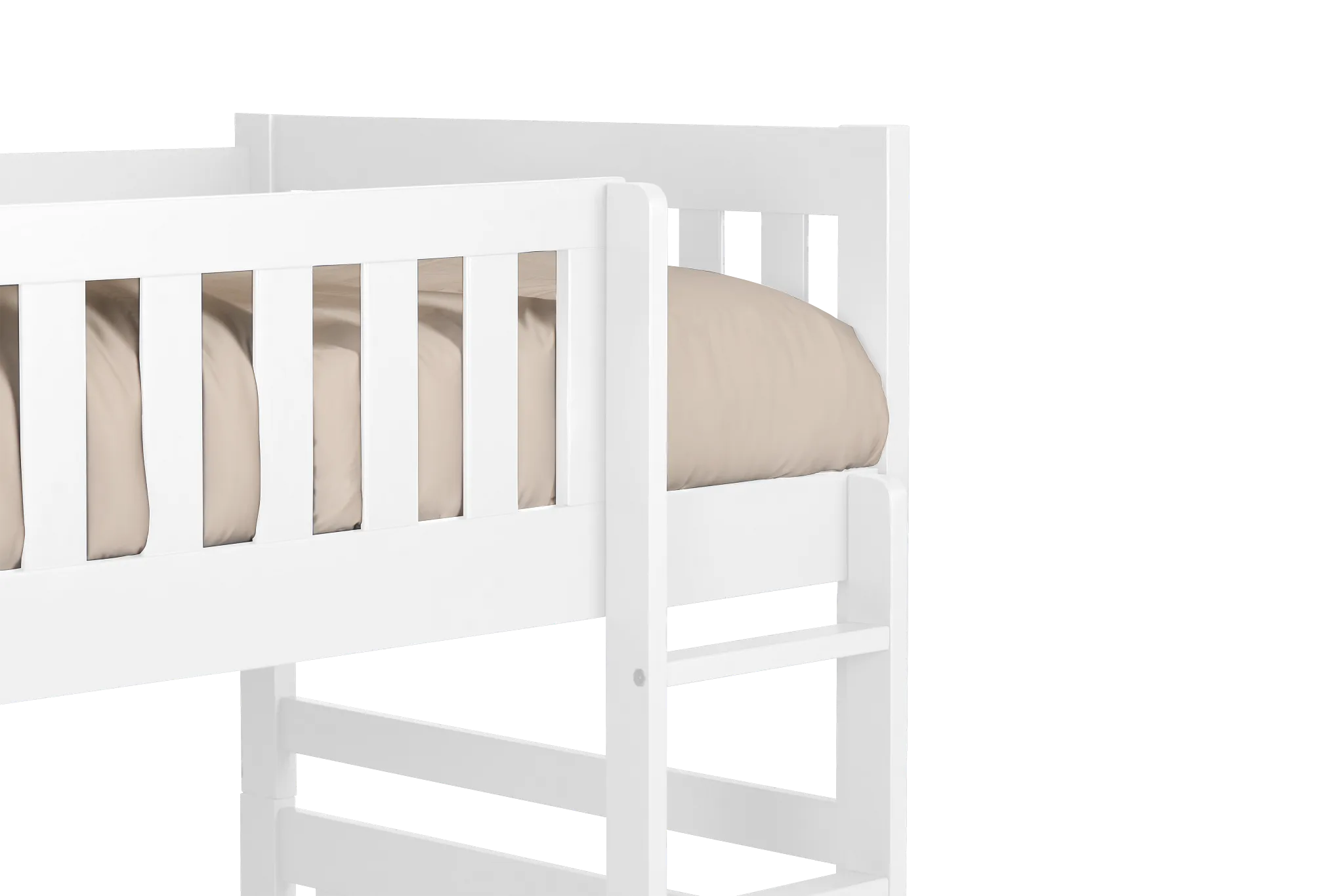 Charleston White Trundle Bunk Bed
