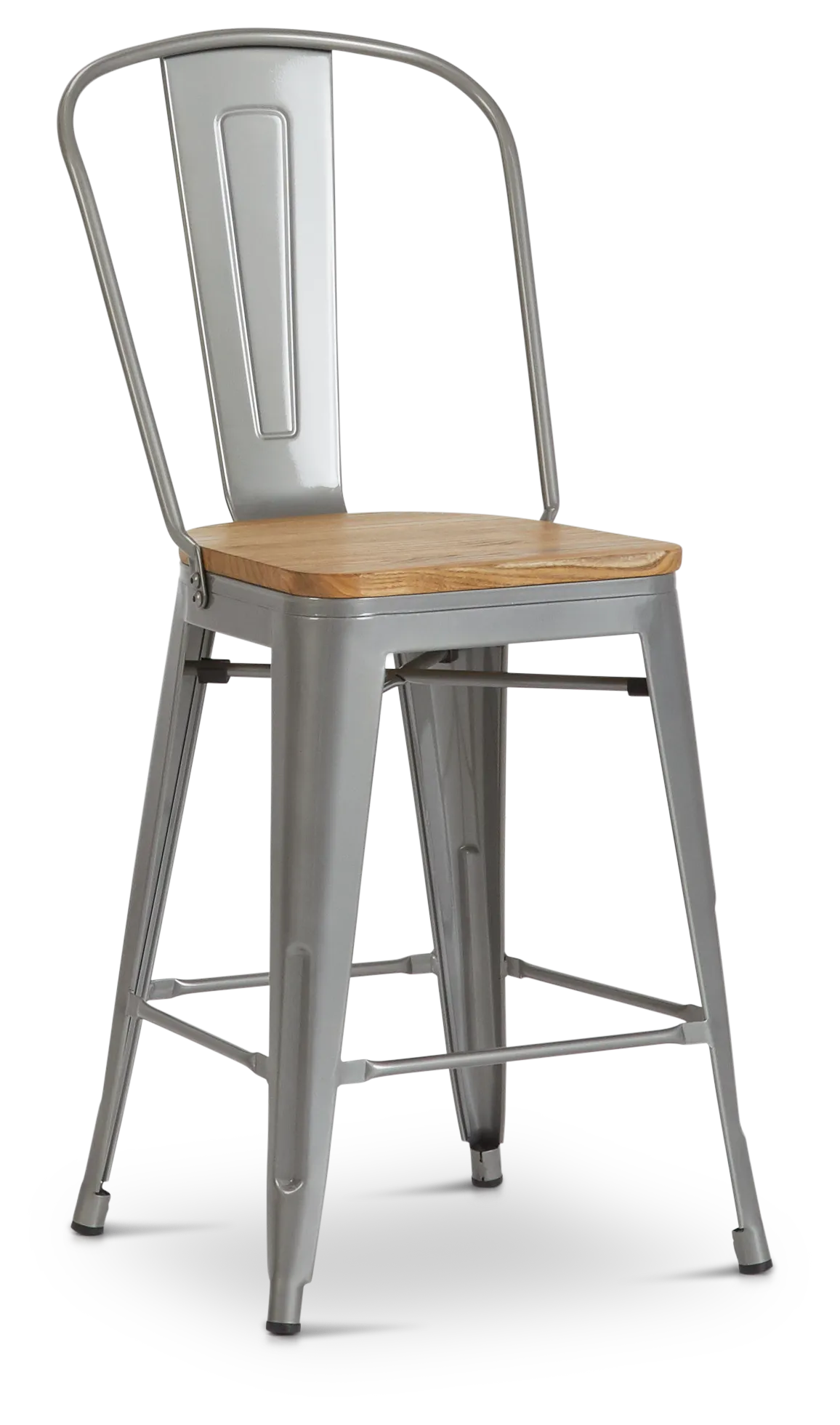 Huntley Light Tone 24" Wood Barstool