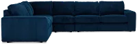 Charlie Dark Blue Fabric Medium Two-arm Sectional