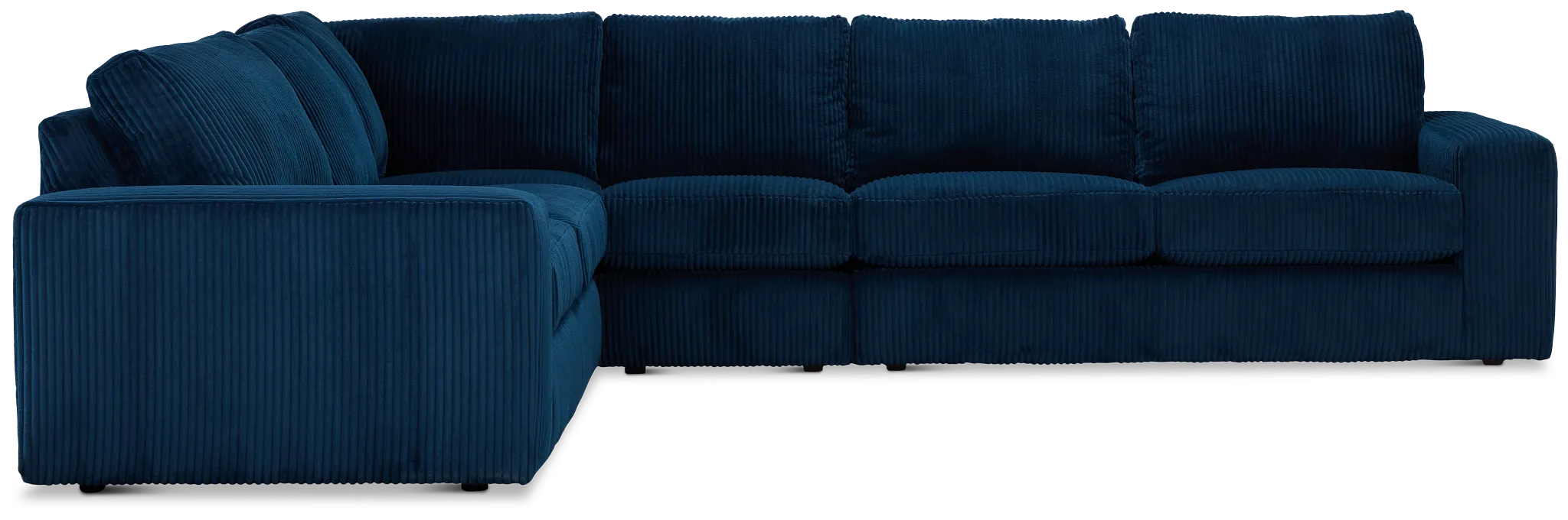 Charlie Dark Blue Fabric Medium Two-arm Sectional