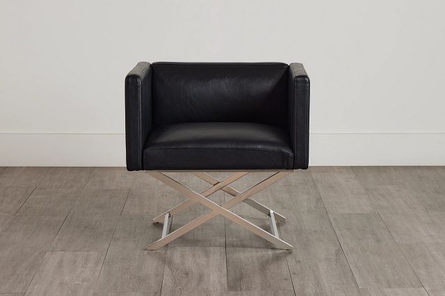 Leone Black Accent Chair