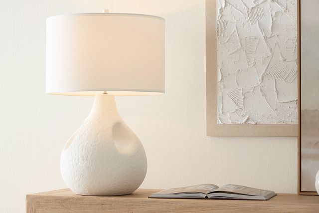 Sholan White Ceramic Table Lamp