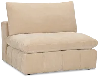 Cruz Light Beige Fabric Armless Chair