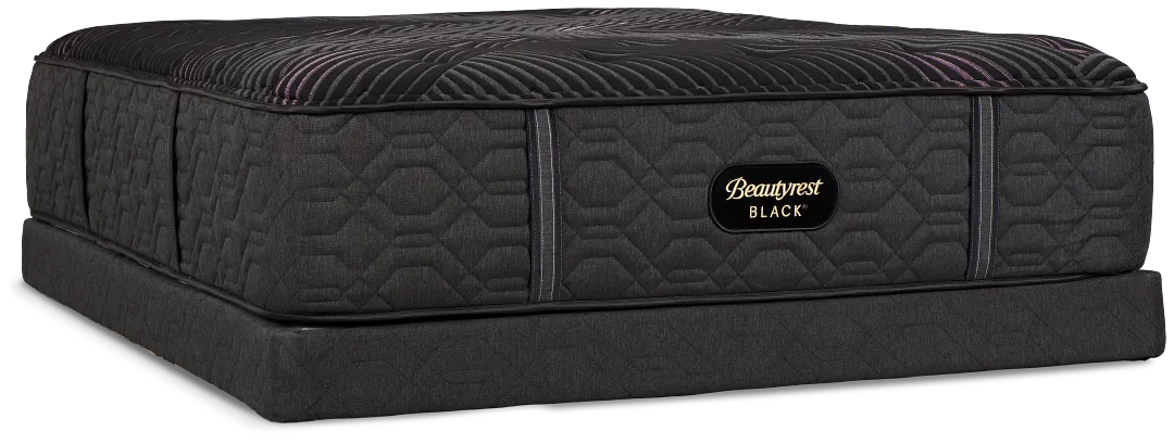 Beautyrest Black Series Two Plush Tight Top Low-profile Mattress Set