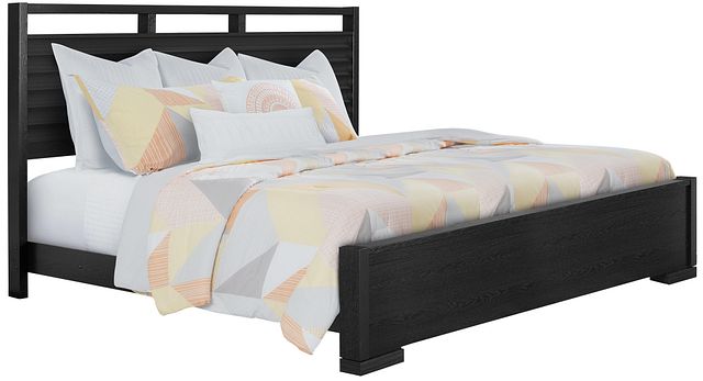 Sutton Dark Tone Wood Slat Panel Bed (0)