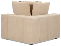 Cruz Light Beige Fabric Corner Chair