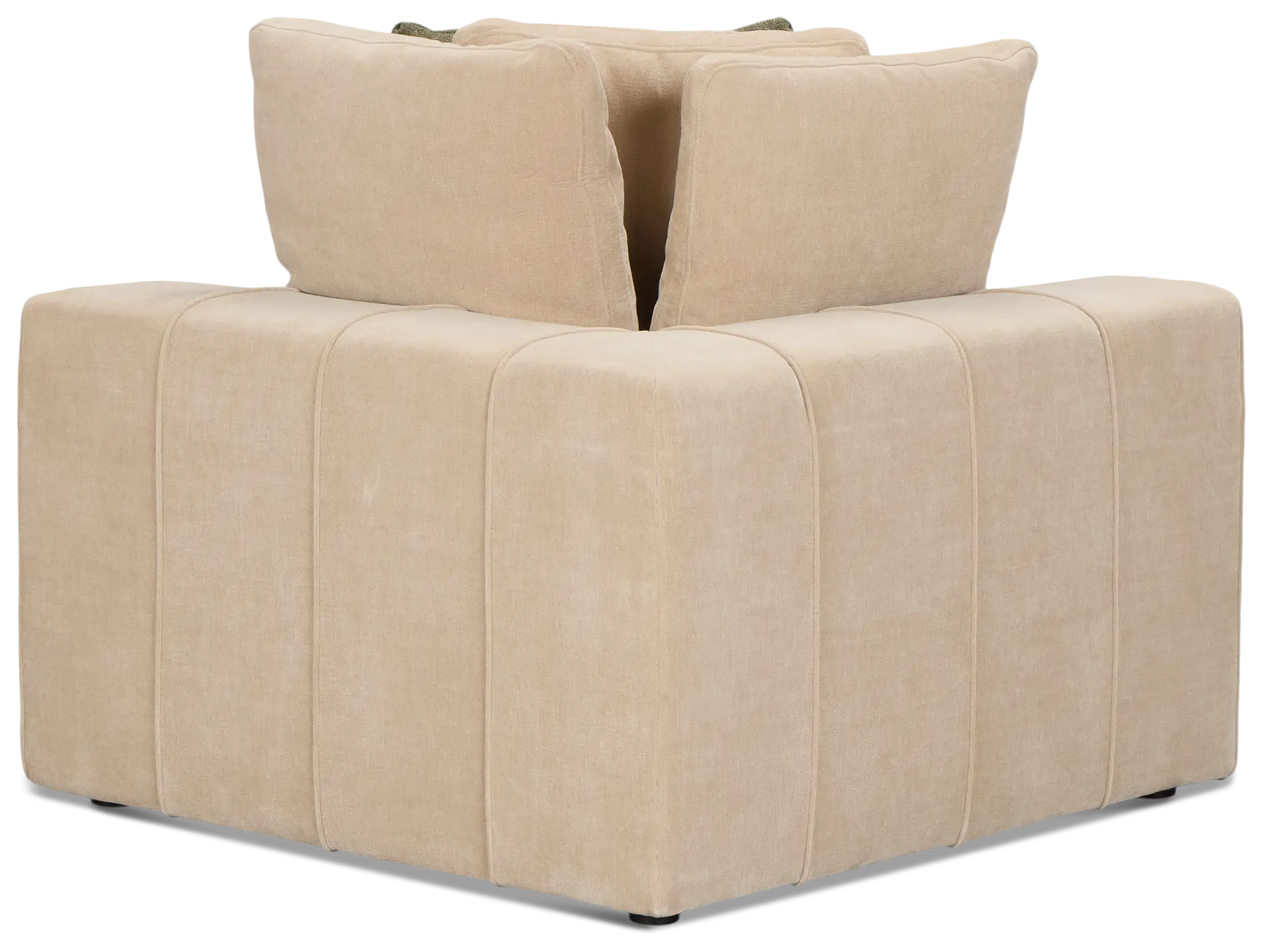 Cruz Light Beige Fabric Corner Chair Cruz Light Beige Fabric Corner Chair