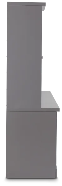 Newport Gray Small Peninsula Drawer Wall Desk