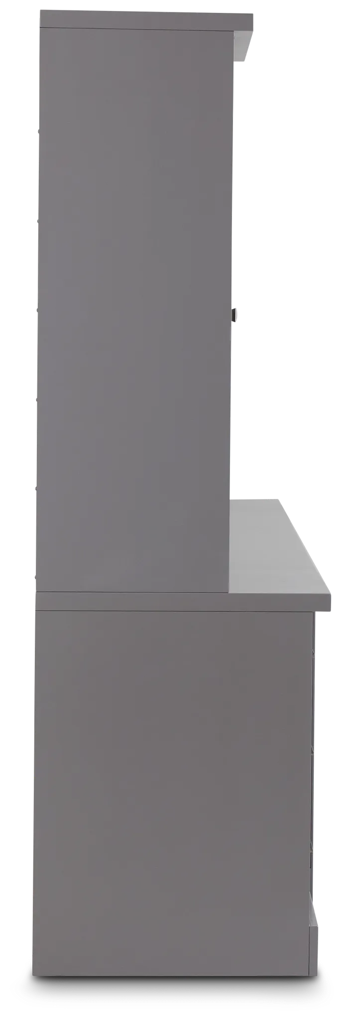 Newport Gray Small Peninsula Drawer Wall Desk