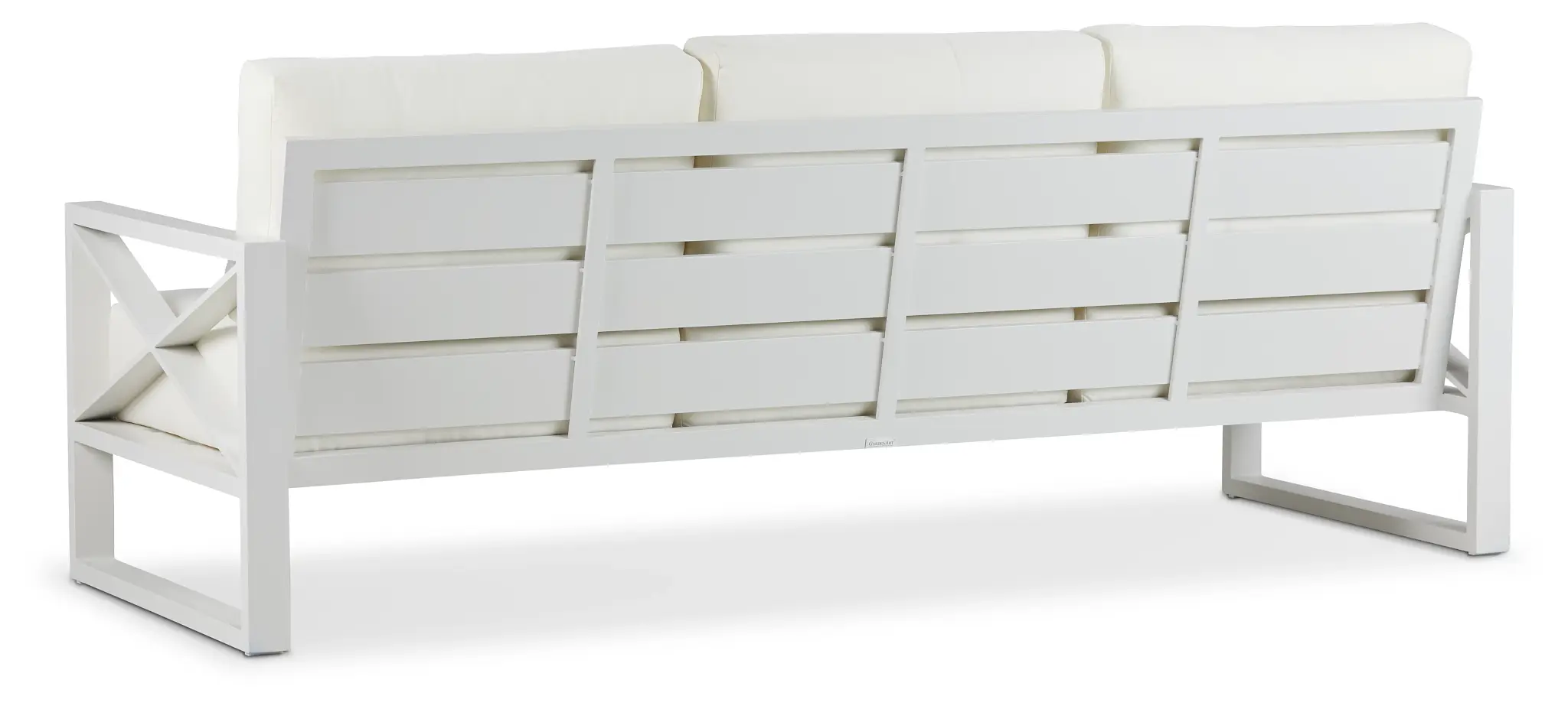 Linear White Aluminum Sofa Linear White Aluminum Sofa
