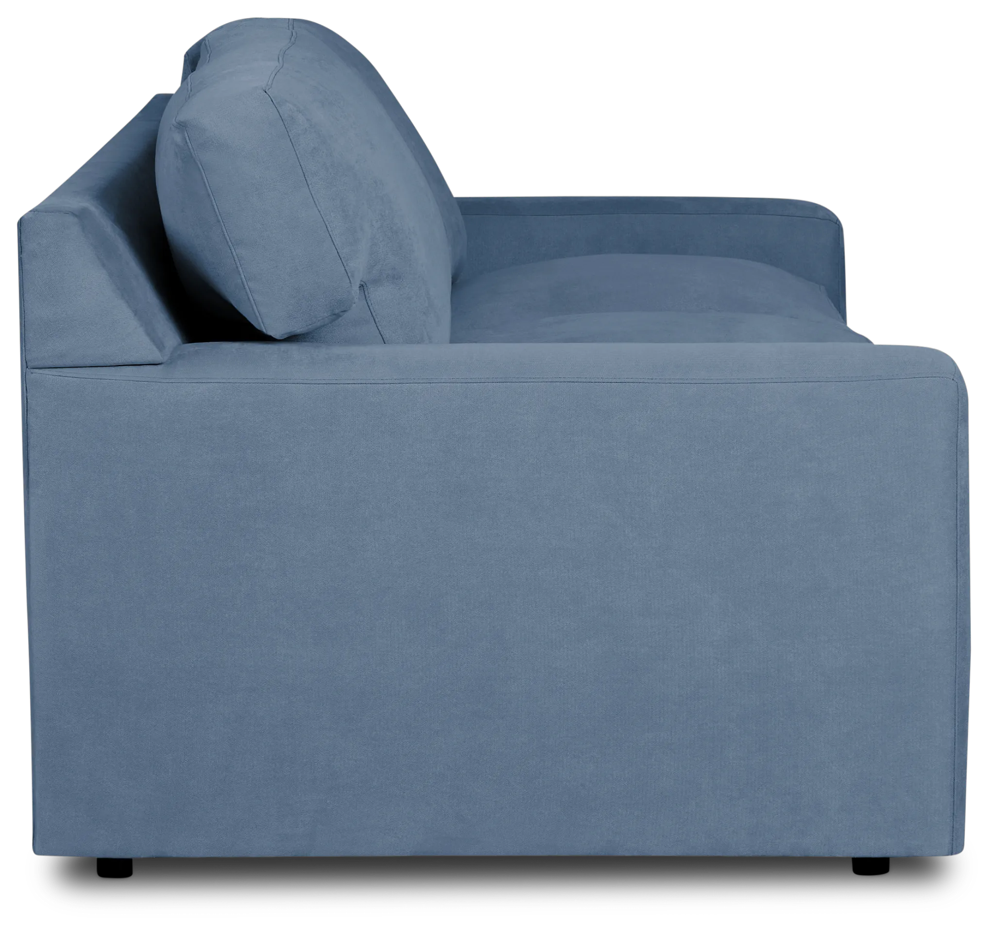 Hudson Blue Fabric Memory Foam Sleeper