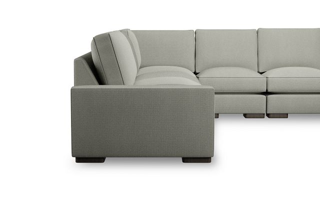 Edgewater Delray Pewter Large Two-arm Sectional
