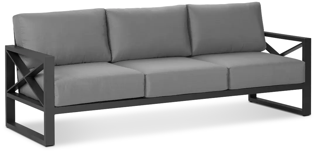 Linear Dark Gray Aluminum Sofa Linear Dark Gray Aluminum Sofa