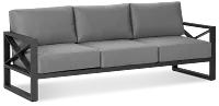 Linear Dark Gray Aluminum Sofa