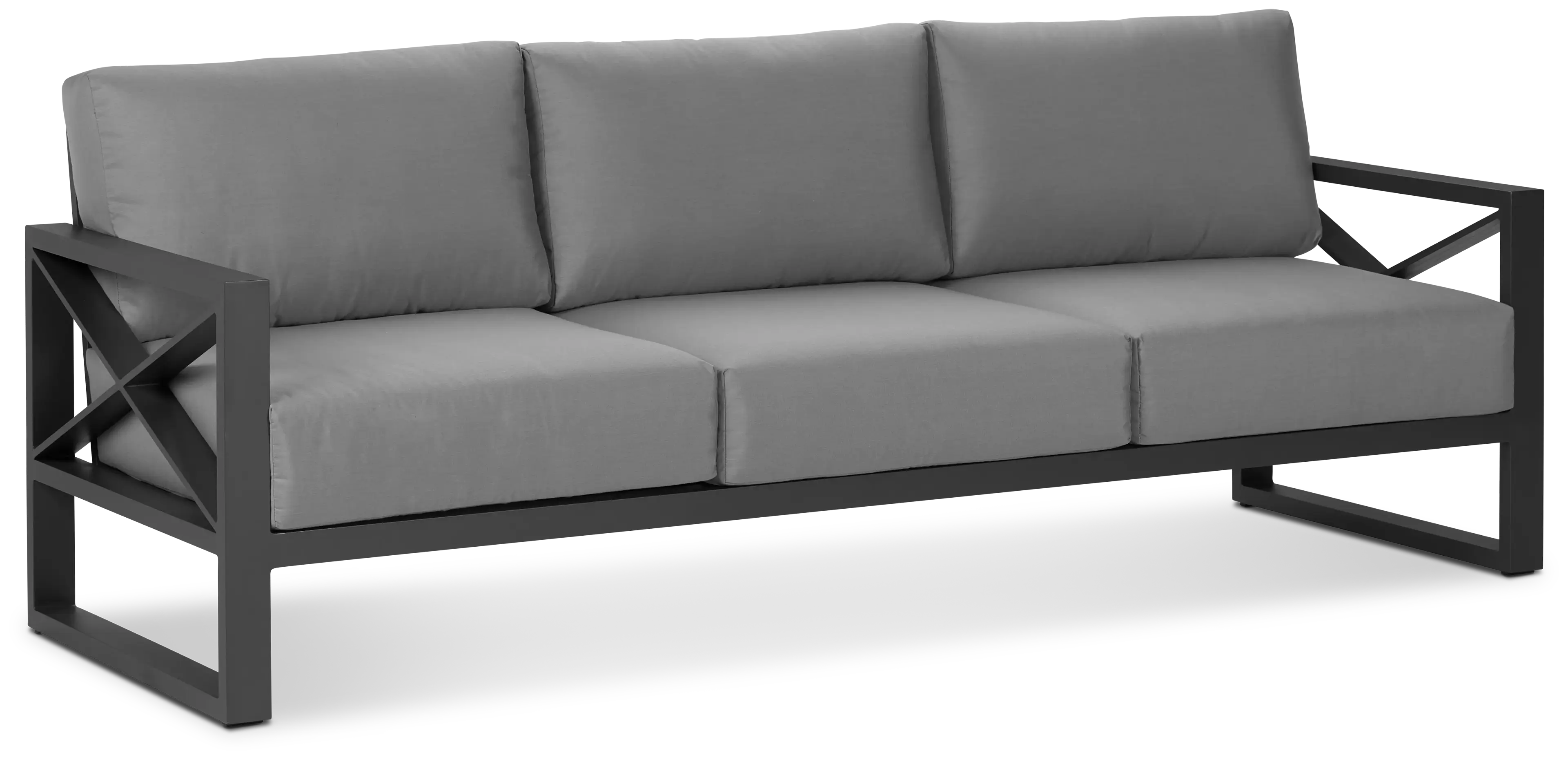 Linear Dark Gray Aluminum Sofa Linear Dark Gray Aluminum Sofa