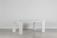 Linear White 70" Rectangular Table