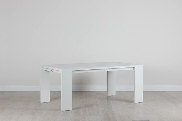 Linear White 70" Rectangular Table