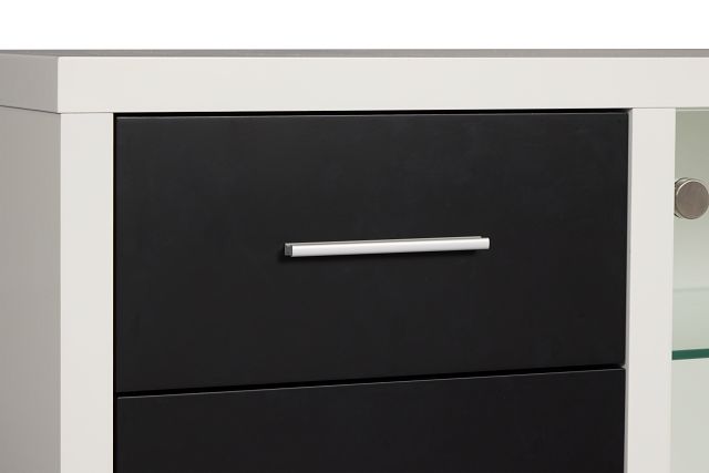Doral White 85" Tv Stand
