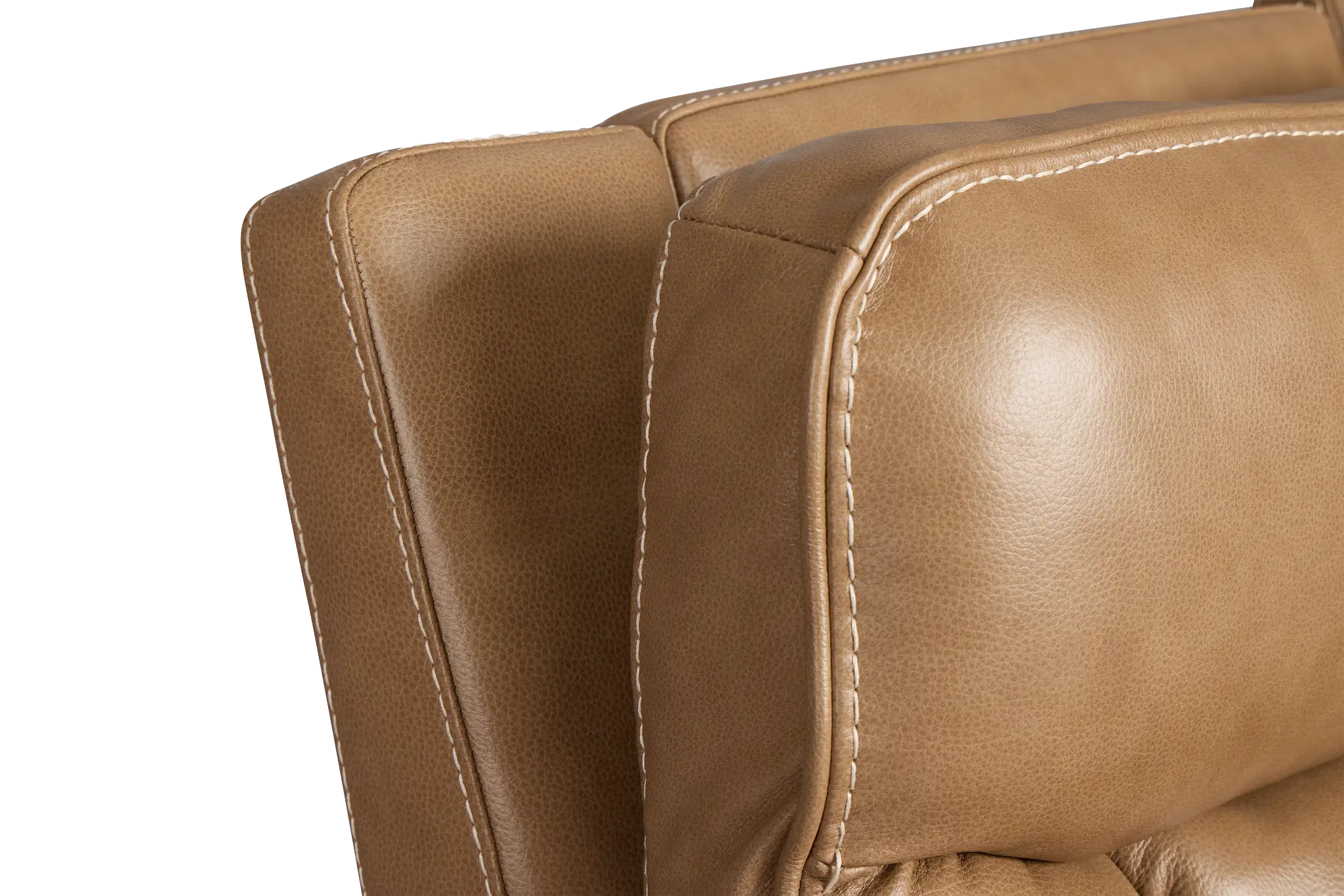 Jasper Light Brown Leather Large Dual Power Reclining Two-arm Sectional Jasper Light Brown Leather Large Dual Power Reclining Two-arm Sectional