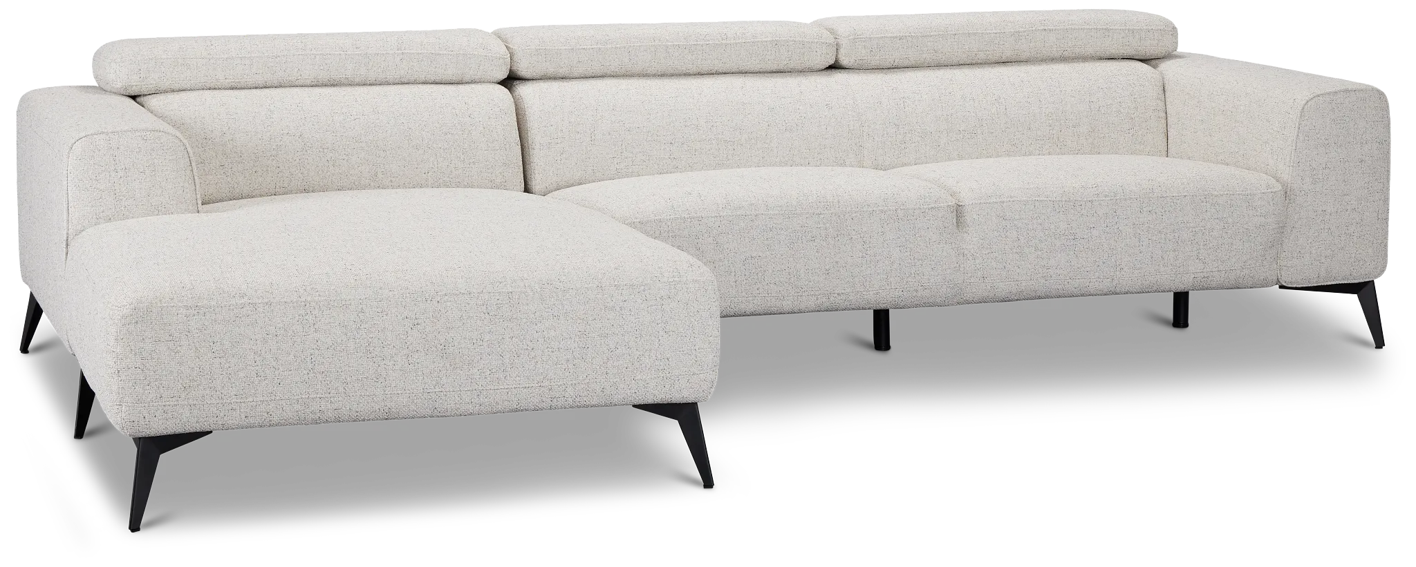 Alina Beige Fabric Left Chaise Sectional