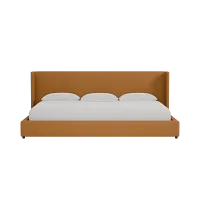 Captiva Elite Light Brown 48" Upholstered Shelter Bed
