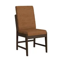 Lorean Brown Upholstered Side Chair
