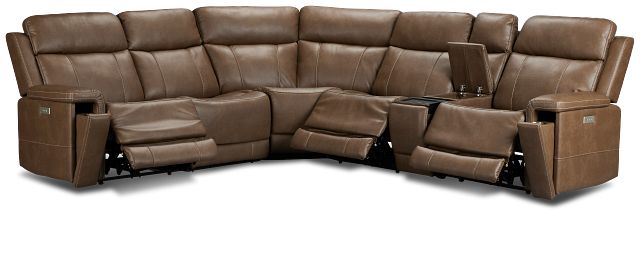 Jayden Brown Micro Medium Triple Power 2-arm Sectional