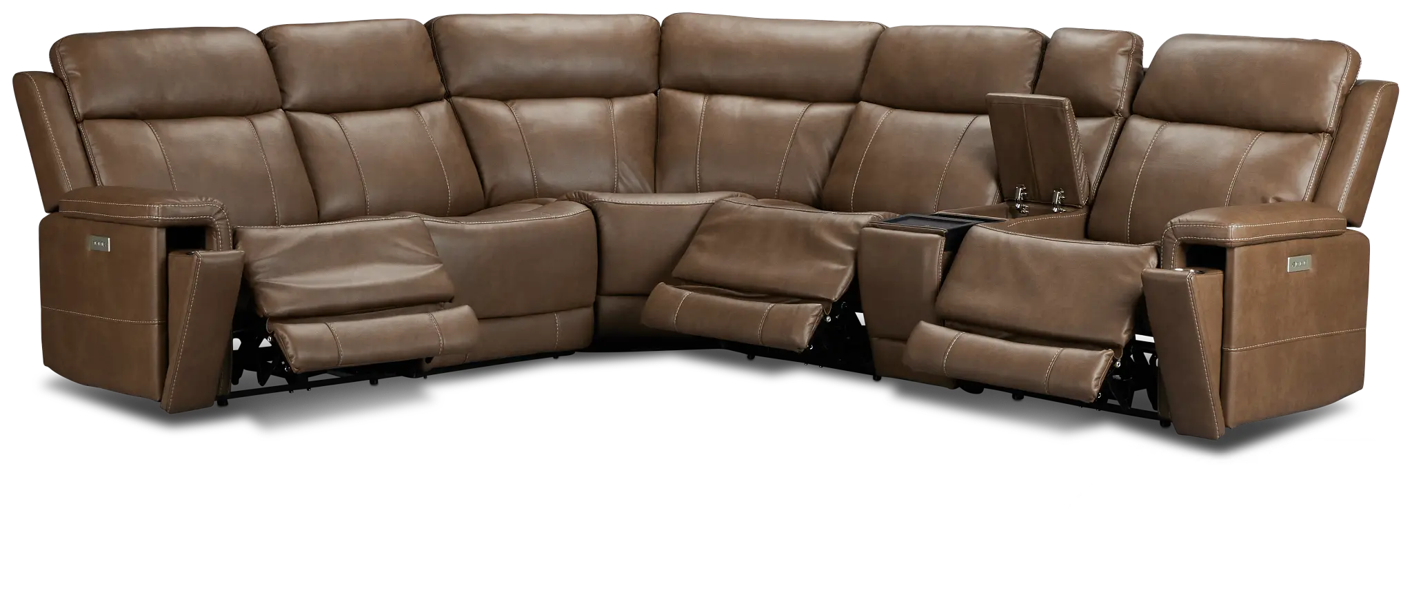 Jayden Brown Micro Medium Triple Power 2-arm Sectional Jayden Brown Micro Medium Triple Power 2-arm Sectional